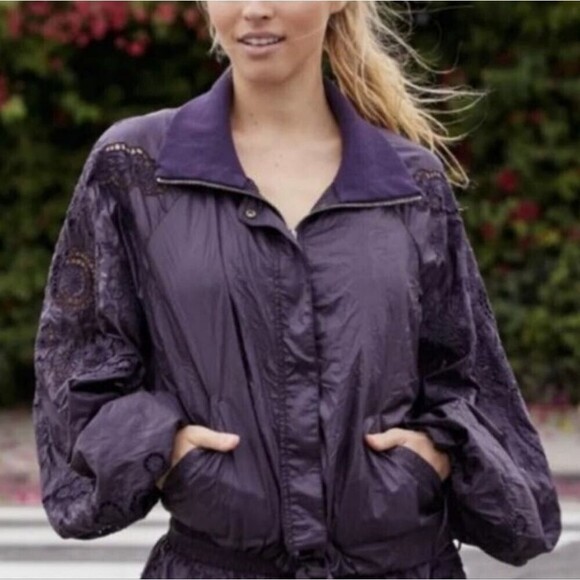 Free People Movement Elevation Jacket Purple Small - Picture 13 of 13